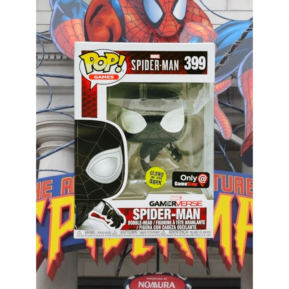 Funko‎ Pop Spider-Man 399 GITD GameStop Exclusive Marvel Gamerverse Vinyl Figure